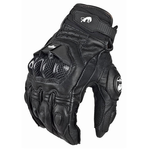 Black Moto Racing Gloves